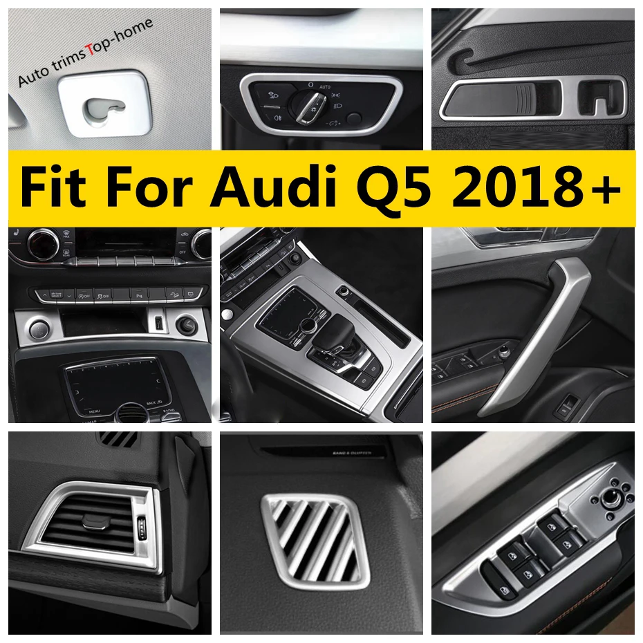 

Window Lift Button / Head Light Lamp / Gear Shift box / Air Conditioner Vent AC Outlet Cover Trim Fit For Audi Q5 2018 - 2022