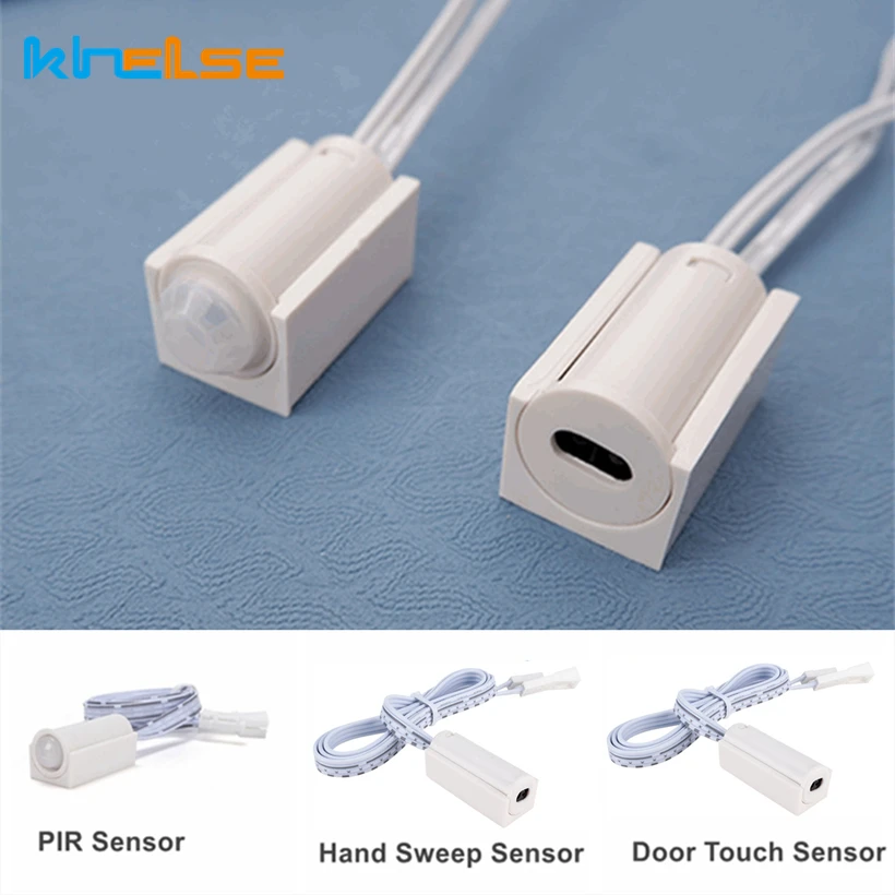 DC 12V 24V Mini Smart Sensor Switch Kitchen Under Cabinet Wardrobe LED Strip Light Hand Sweep Motion Sensor PIR Sensor Switch