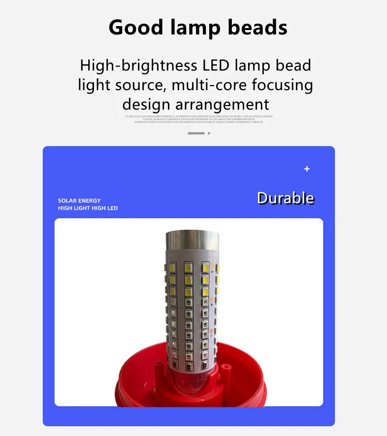 Solar Powered Warnung Licht Strobe Licht Bau Sicherheit Nacht Wasserdichte Marine Anzeige Licht für Meer Fischerboote