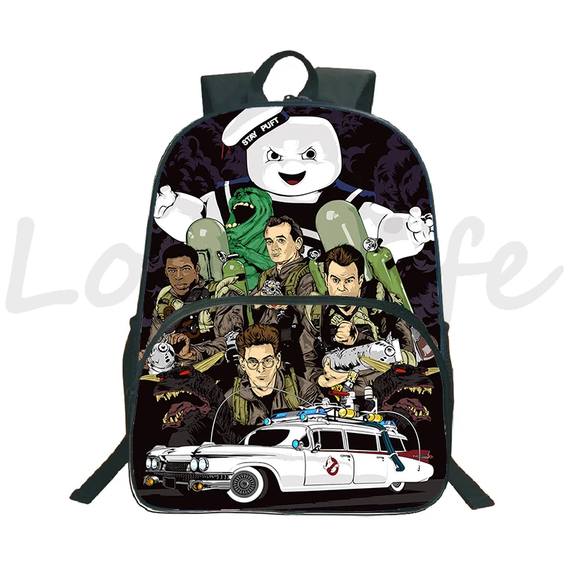 Hot Sale Ghostbuster Backpack Boys Girls School Bags Teens Fashion Pattern Bookbags Travel Knapsack Students Back to School Gift