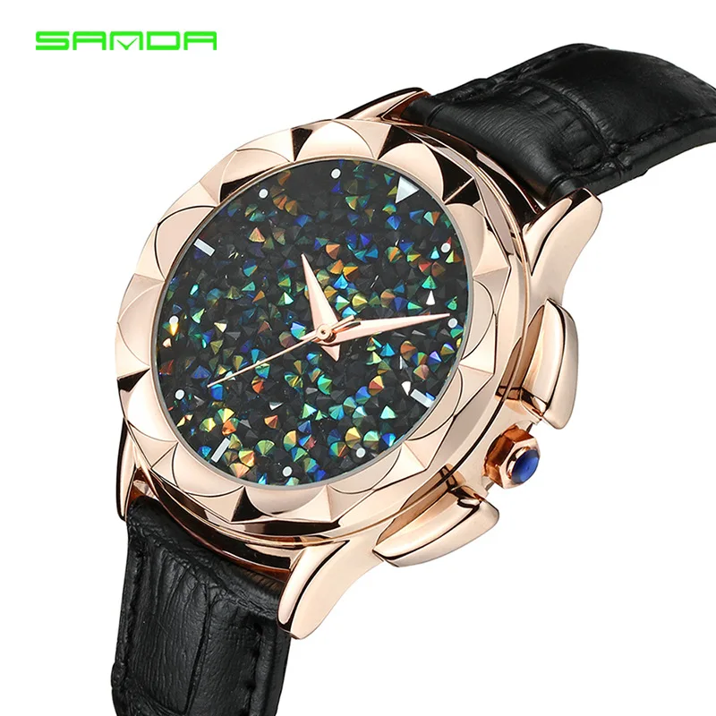 SANDA Multi Style Fashion Western Cowboy Style Outdoor Sports Multi Function Waterproof Lovers Electronic Watch