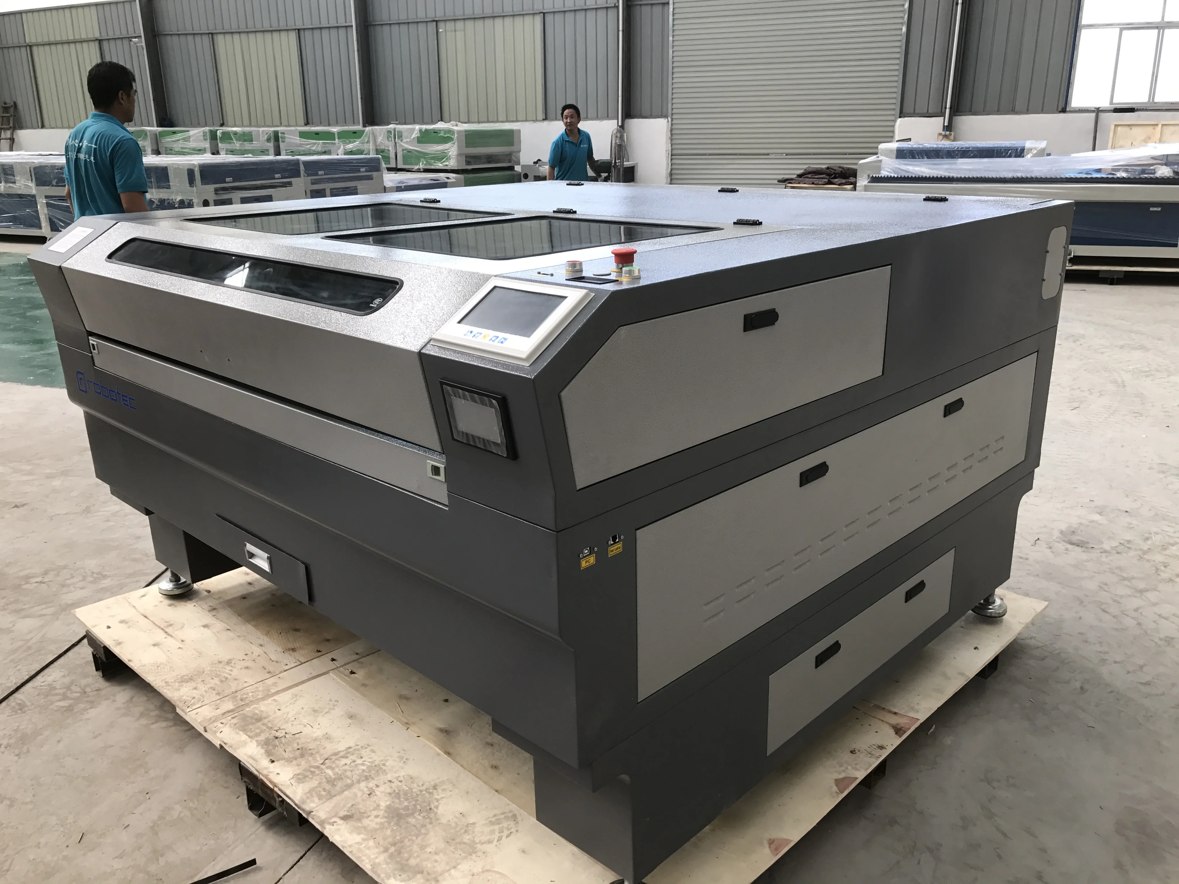 

ROBOTEC 1400*900mm 150W 300W UP Down Table Inner Slider Rail Co2 Laser Cutter Engraving Machine For Steel Cut Acrylic MDF