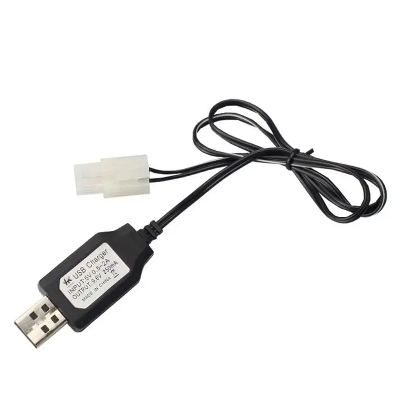 28TB Charging Cable Battery USB Charger Ni-Cd Ni-MH Batteries Pack KET-2P Plug Adapter 9.6V 250mA Output Toys Car