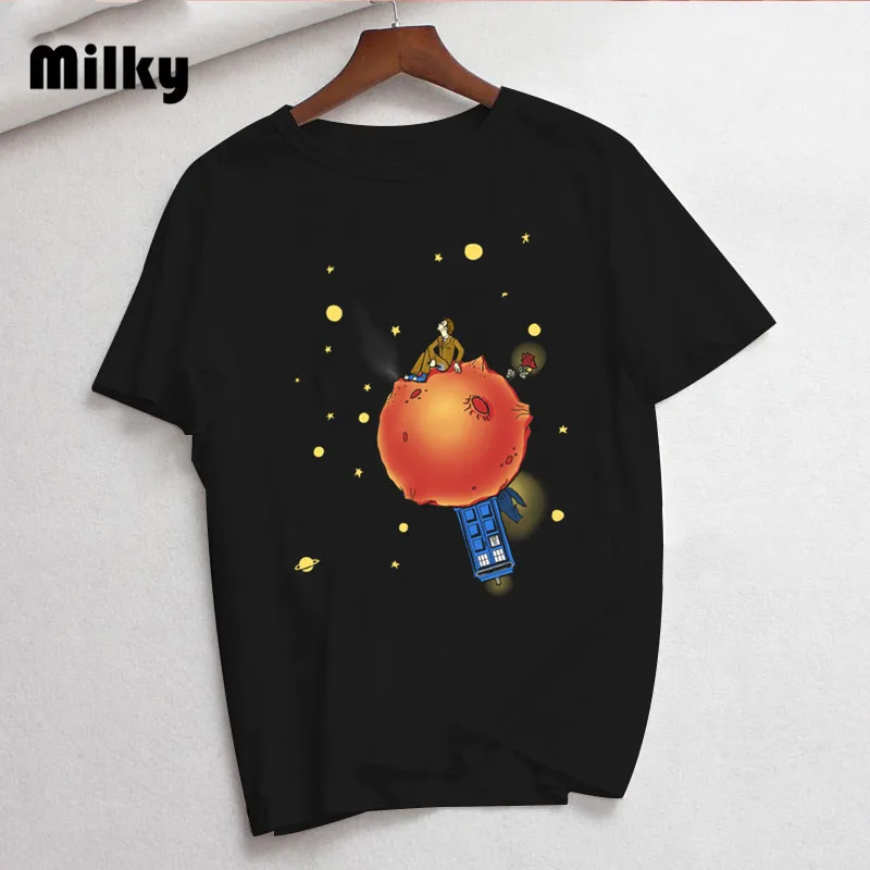 Modny The Little Prince Art Printing Tshirt damski T-shirt damski Streetwear Retro Cute Harajuku Hip Hop Hipster T shirt 2021