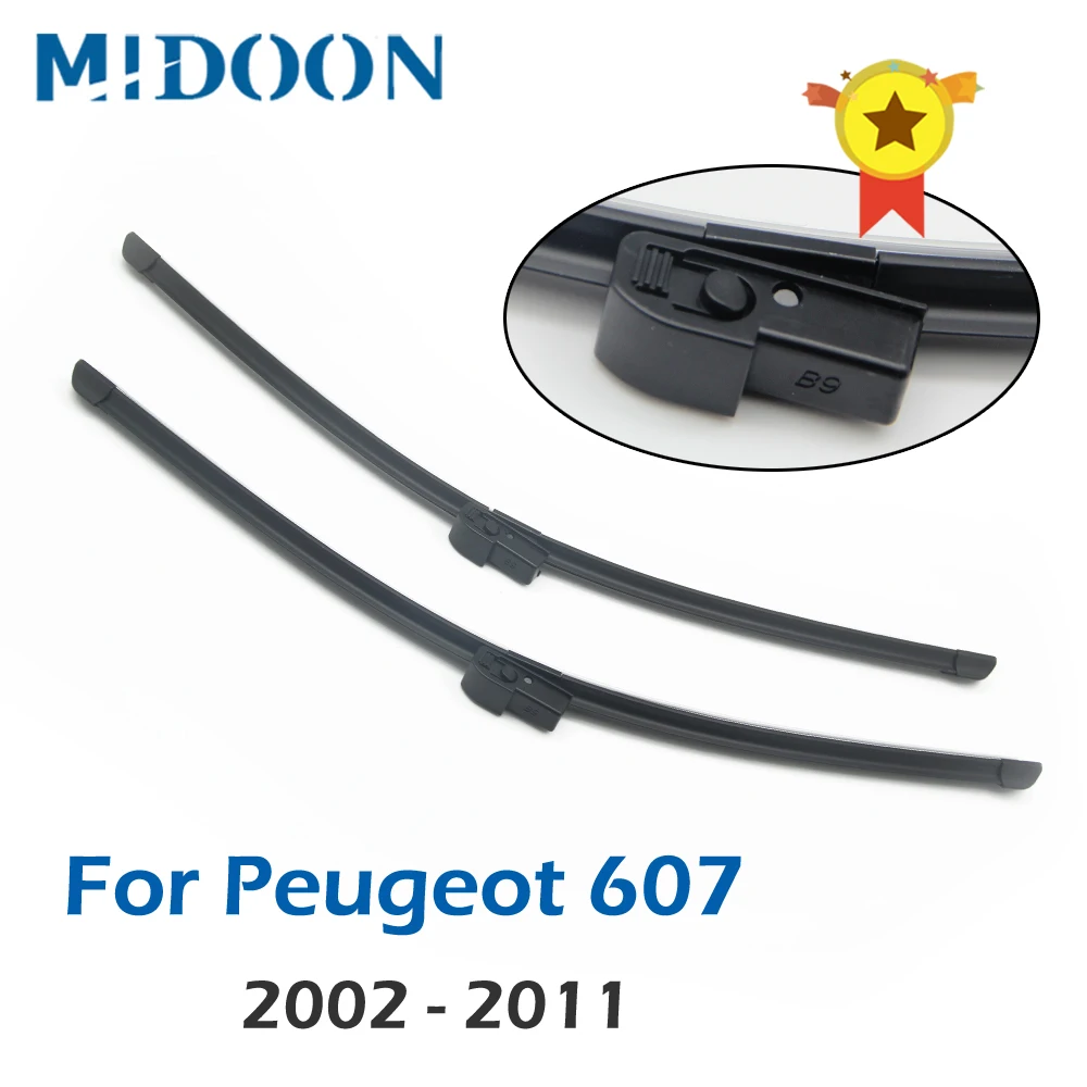 MIDOON Wiper Front Wiper Blades For Peugeot 607 2002 - 2011 Windshield Windscreen Front Window 26