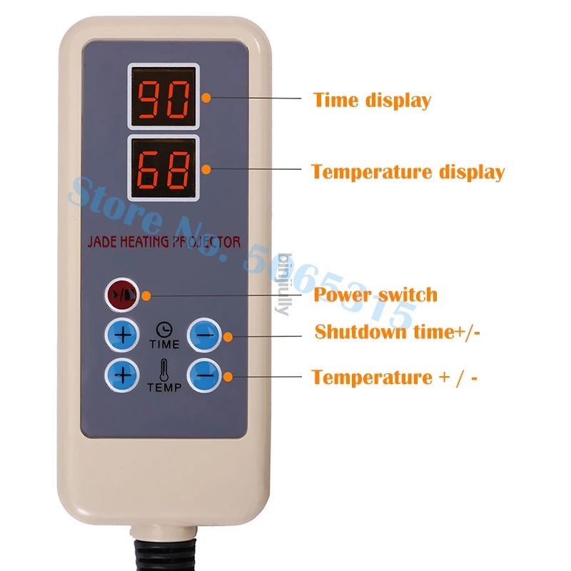 foldable 11 jade balls handhold far infrared heating therapy projector massage relaxant body