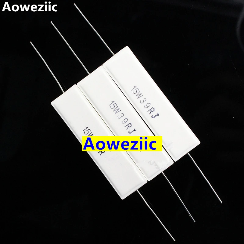 10Pcs 15W39RJ 15W39ΩJ RX27 di cemento Orizzontale resistenza 15W 39 ohm 39RJ 15W39ohm di Ceramica Resistenza di precisione 5% resistenza di Potenza