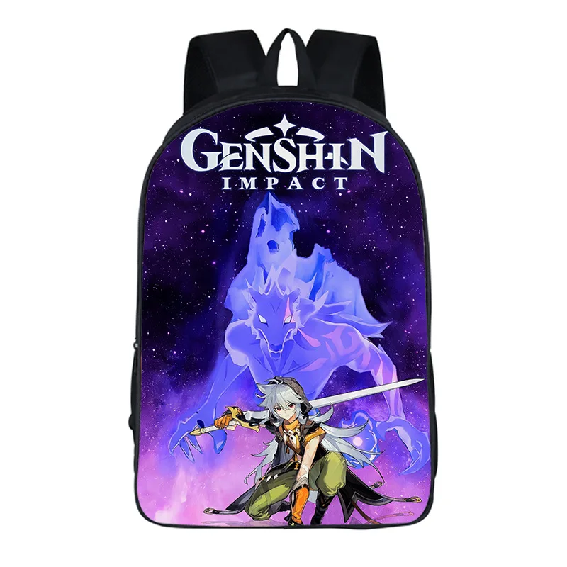 2021 novo anime genshin impacto grande capacidade adulto mochila saco de viagem jogo ao redor estudante mochila presente aniversário