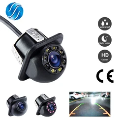 SINOVCLE-cámara de visión trasera para coche, minicámara de marcha atrás, resistente al agua, asistencia de estacionamiento, HD, CCD, con o sin LED