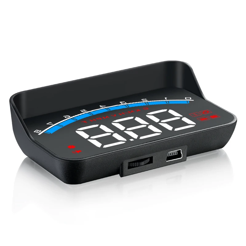 AD M6S HUD Car Head Up Display Auto Electronics KM/h MPH OBD Overspeed Security Alarm Windshield Projector Display Car RPM Meter