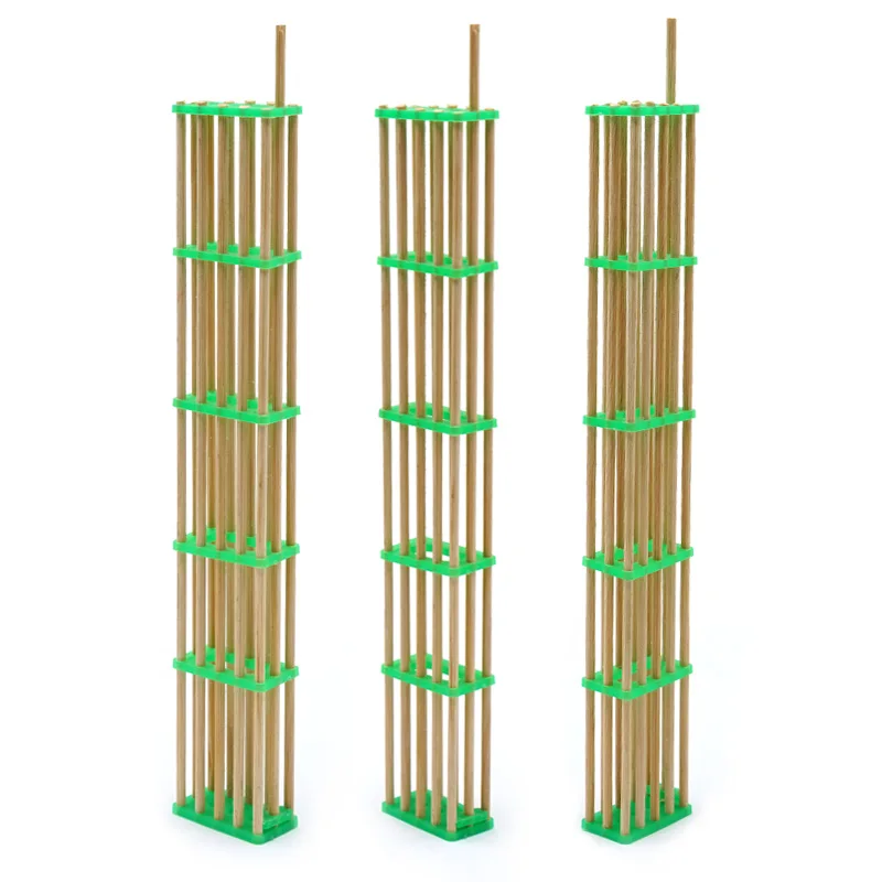 

50 Pcs/lot Queen Bee Cage Five Lengthened Bamboo Cage Bee Isolation Transport Cage Apiculture Tools Beekeeping Supplies