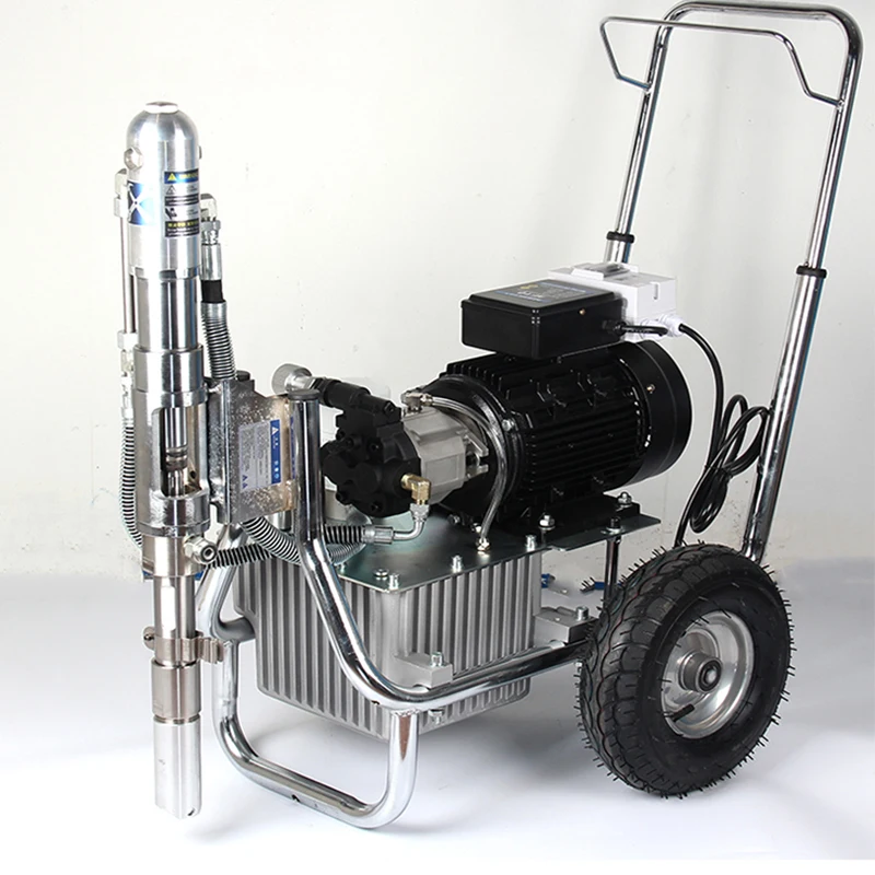 Electric High Pressure Airless Spray machines, paint/coating/latex/Putty, airless spraying Putty machine with Spray Gun