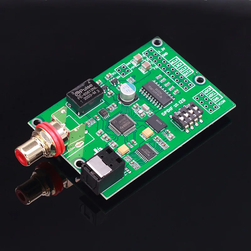 I2S IIS Optical Coaxial  Analog Audio  Signal Processing Conversion Switch Board for Amanero Italian USB Digital Interface