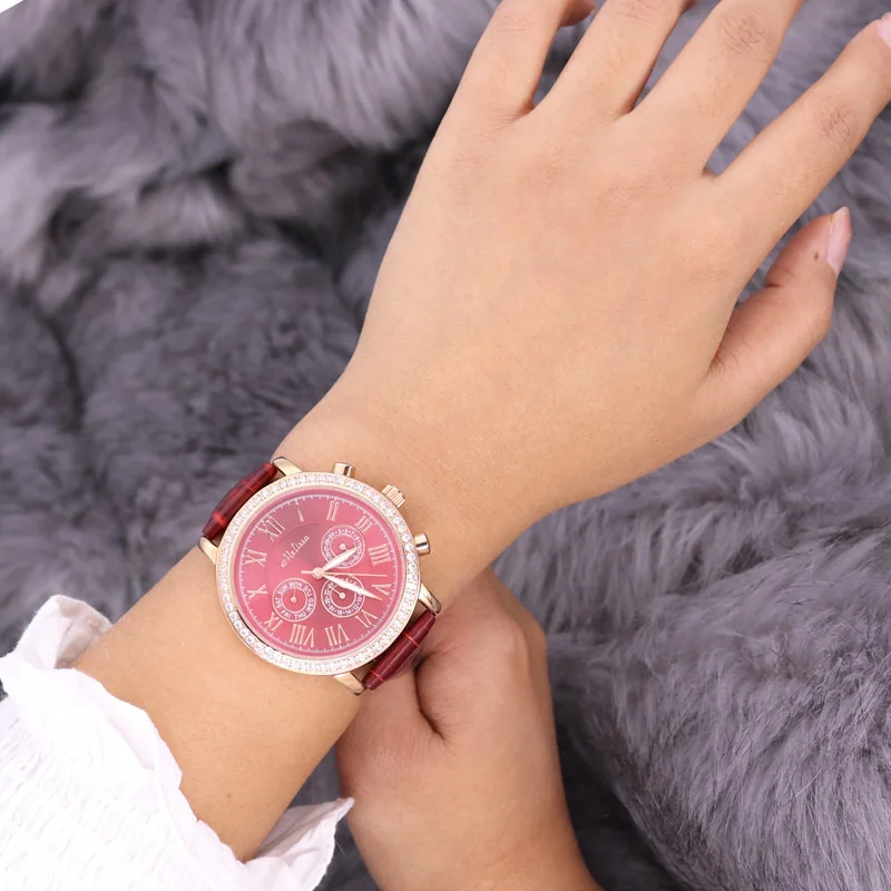 Verkauf!!! Rabatt roate melissa multifunktion kristall alte typen damen frauen uhr japan mov\'t fashion hours leder geschenk box