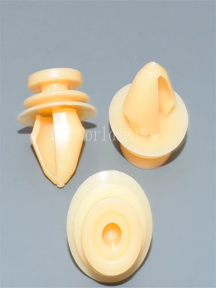 Clip de retenue de panneau de porte jaune, 100 pièces, Rivet en plastique pour RENAULT 6001549265 pour Peugeot citroën 6991.56 699156