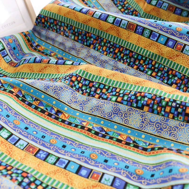 90x145cm African Bronzing Fabric Clothing Sewing Nigeria Printed Cotton Fabric By The Yards For Woman Skirt Or Party Dress