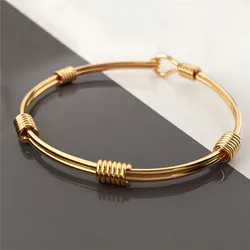 Gold Color Bracelet Bangles For Women Bohemian Copper Fashion Jewelry Love Valentines Day Gift Wedding
