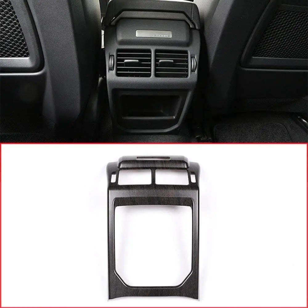 Rear Row Air Conditioning Vent Frame Trim Cover Car Interior Accessories For Land Rover Evoque 2012-2017 Oak Wood