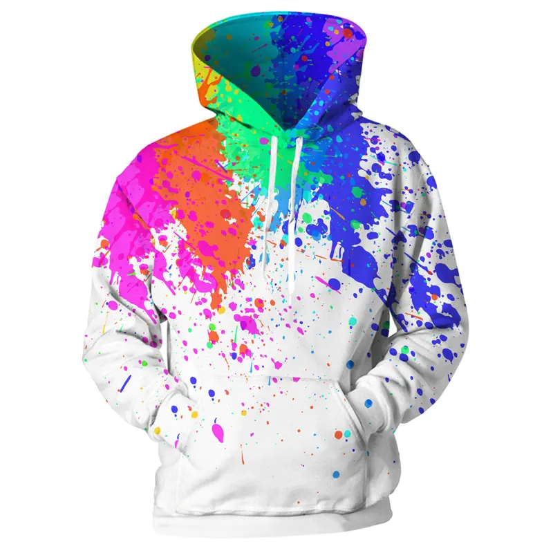 

Men Women Fashion Man's Hoodies 3D All Over Print Hip-hop Casual Hoodie Hipster Rainbow 3d Hooded Sweatshirt