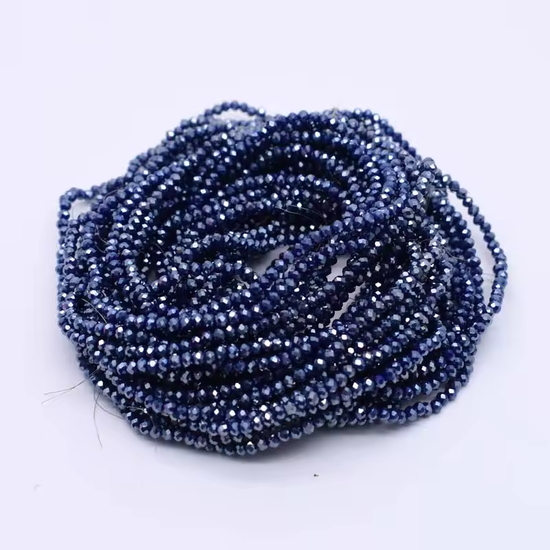 Yanqi 2 3 4mm Rondell Austria Faceted Crystal Beads Round Glass Beads Loose Spacer Beads for Jewelry Making DIY - Image 31