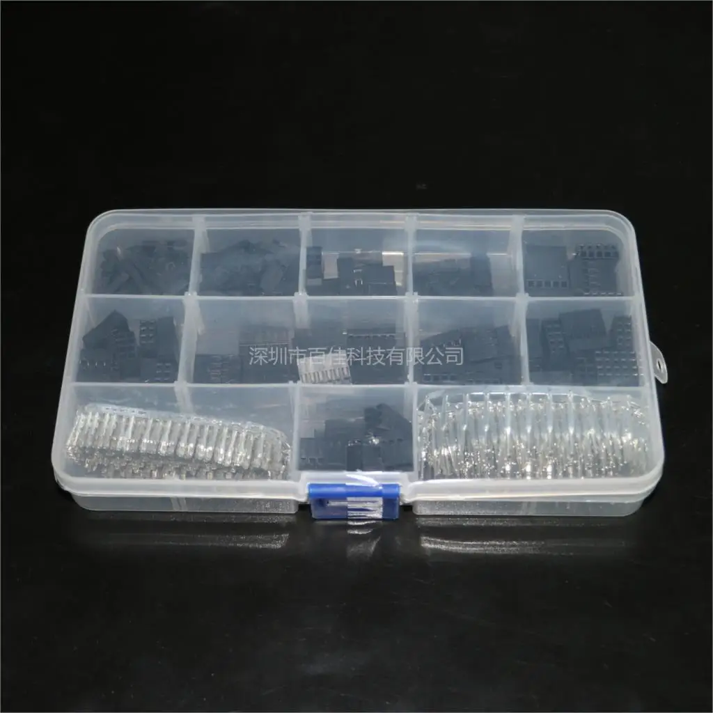 620pcs 2.54mm single double-layer DuPont jumper connector housing terminal kit