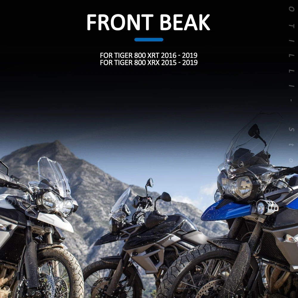 دراجة نارية منقار الأنف مخروط تمديد الجبهة الحاجز هدية ل Tiger800 TIGER800 XC 2013 النمر 800 XRT XRX 2015-2019 #3