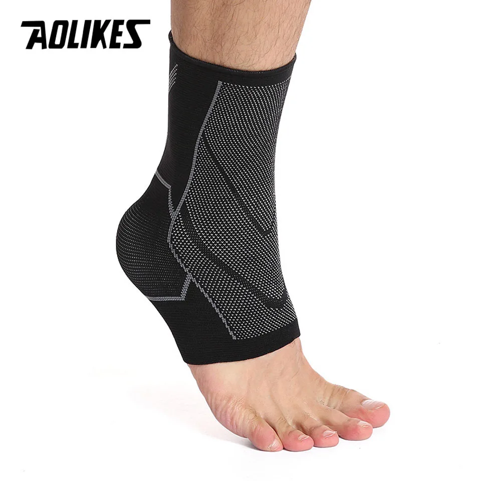 AOLIKES 1PCS Sport Ankle Support Protector Compression Ankle Brace Cotton Comfort Anti Sprain Basketball Football Foot Safety