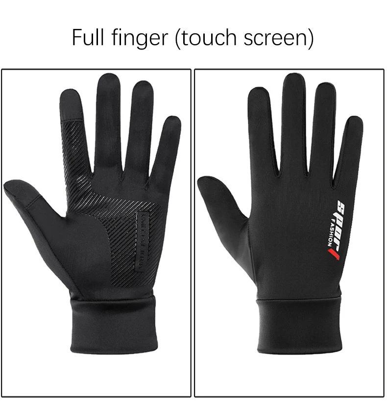 Sommer Männer Frauen Handschuhe Fitness Sport Angeln Radfahren Eis Seide Atmungsaktive Elastische Sonnenschutz Touchscreen Fahren Handschuhe – Detail 13