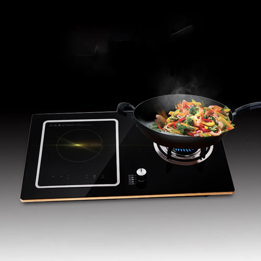 Household Induction Cooker/Gas Stove Gas And Electric Dual Purpose Dual Stove Embedded One Electric And One Gas