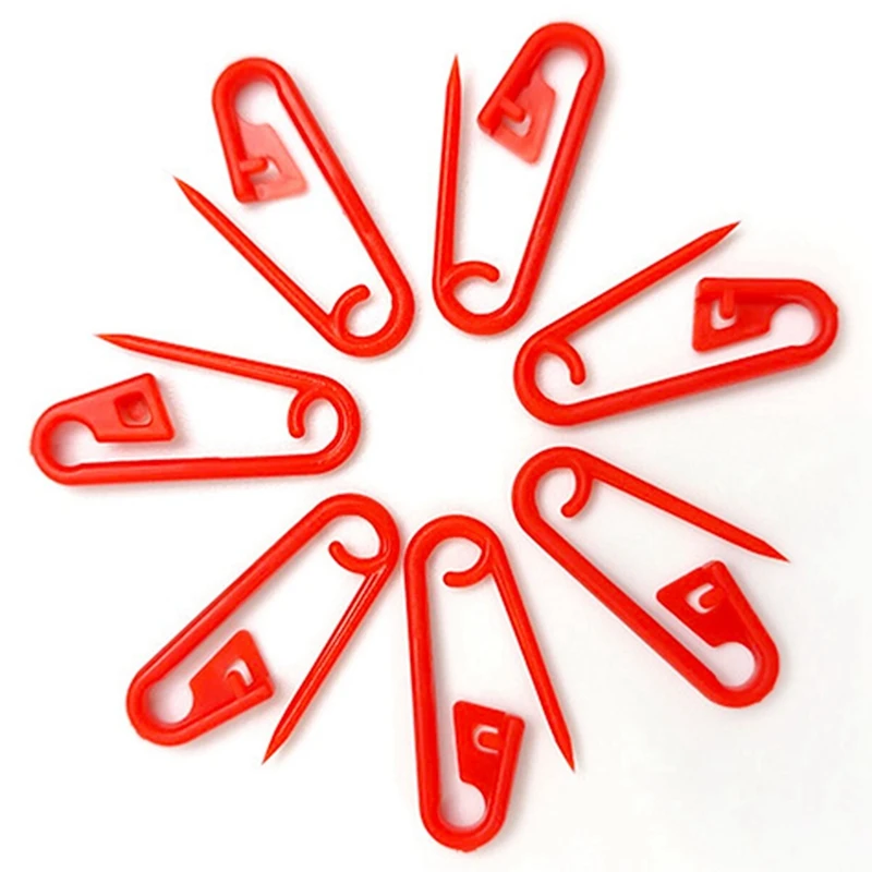 200PCS Color Plastic Safety Pin 2.3 Cm Black And White Rose Red Yellow Blue Green Small Mark Plastic Plastic Pin