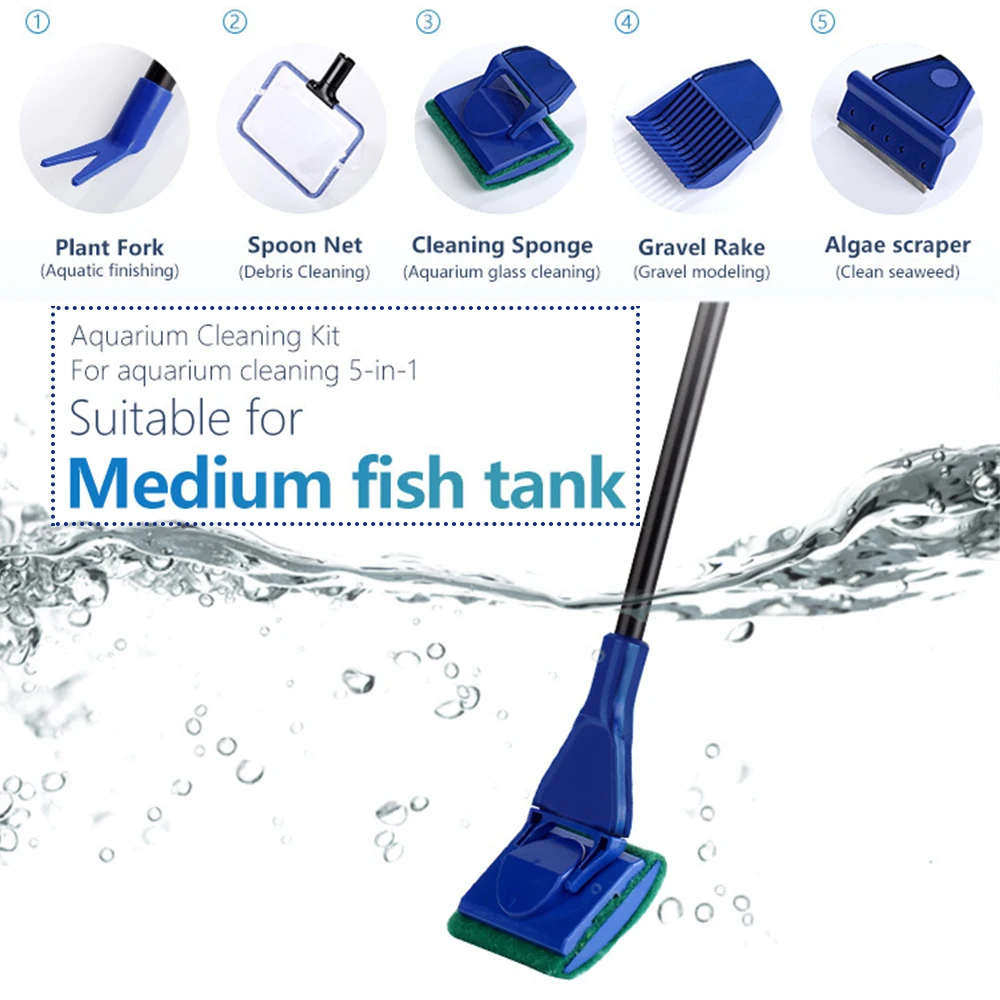 Aquarium Cleaner Magnetic Fish Tank Cleaning Brushes Glass Window Algae Scraper Cleaner Brush Durable Sponge Glass Tool Clean