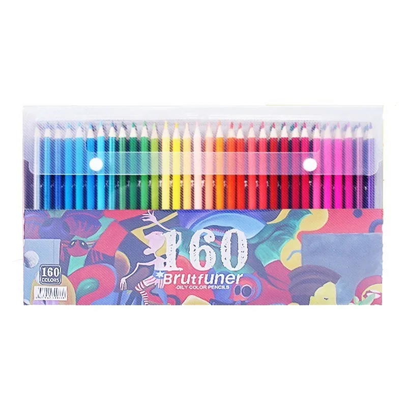Brutfuner-プロの油色鉛筆,学校の描画とスケッチのための柔らかい木製