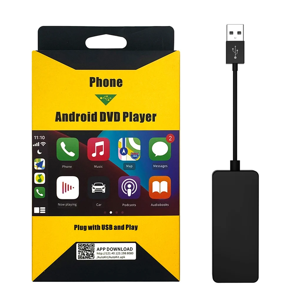 USB Car Navigator Dongle Voice Control Android Car Services Player Adapter Hands-free Function Self-adapting Resolution