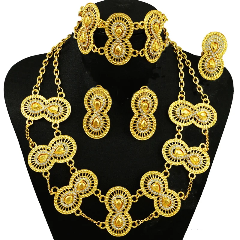 

Nigerian Wedding Jewelry Sets dubai gold Jewelry Sets African jewelry sets Beads for women wholesale price