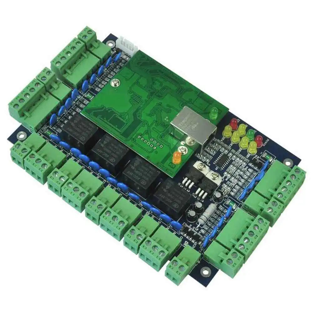 Controller a quattro porte TCP Supporto comunicato Funzione multi-accesso Allarme antincendio per presenze