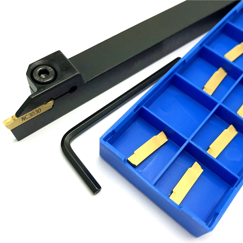 + 10PCS MGMN200-G Strumenti tornio Utensili di Tornitura In Metallo 1P MGEHR1212-2 MGEHL1212-2 Scanalatura Portautensili Inserti In Metallo Duro scanalatura Strumento