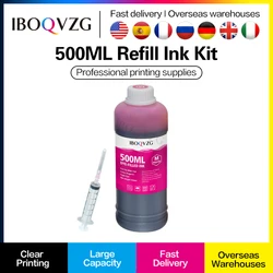 IBOQVZG 500ML Ink Refill Kit For Epson Printer L3110 L4150 L4160 ET-2750 3750 4700 4750 2700 2720 101 102 103 104 502 544 001