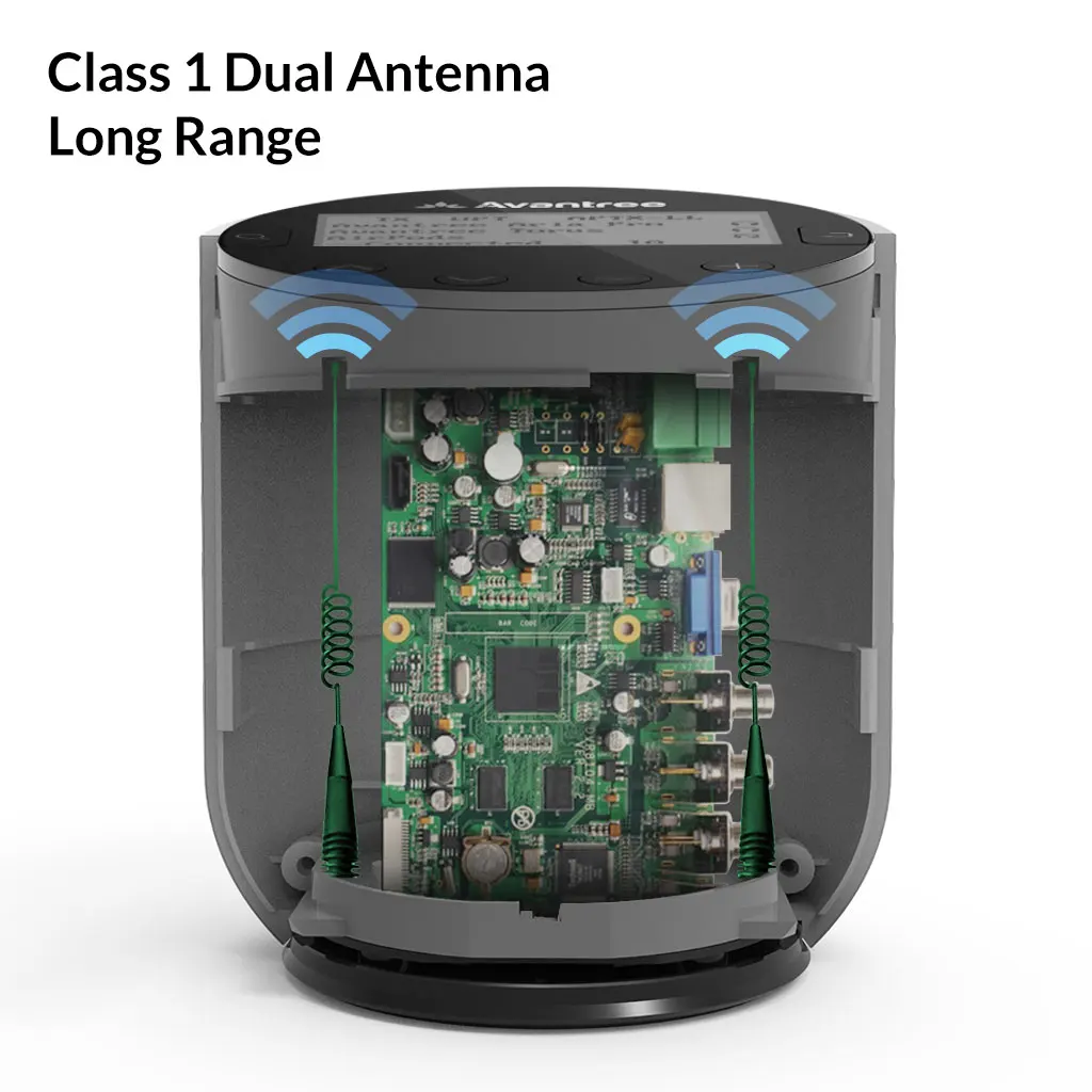 Avantree Orbit Long Range Bluetooth 5,0 Audio Sender für TV, 2 Gebaut-in Antennen, 2 kopfhörer Unterstützung, aptX Niedrigen Latenz