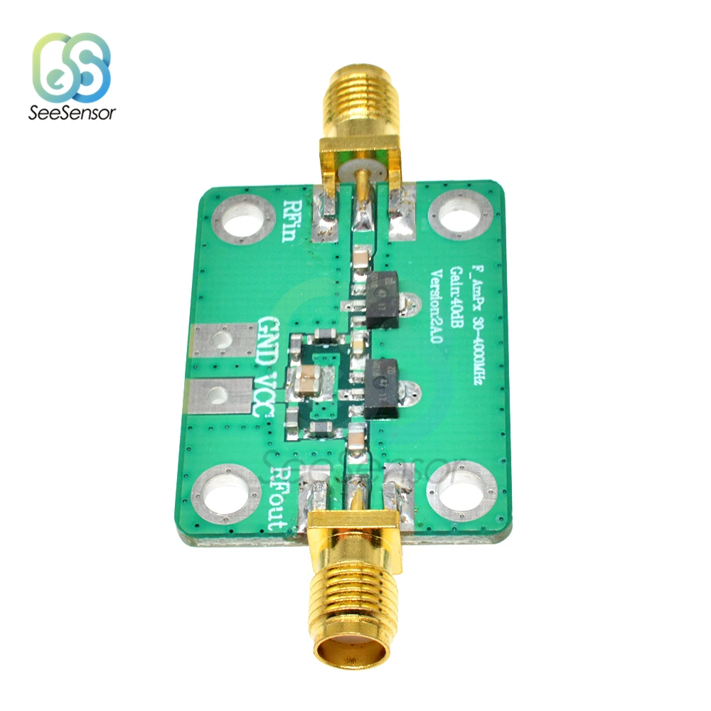 30-4000mhz RF amplificatore a banda larga guadagno 40dB amplificatore a basso rumore moduli scheda LNA DC 5V 50gigabper FM HF VHFf/UHF