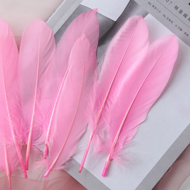 15Cm-20Cm Big Natural Goose Feathers For Crafts Decoration Carnival Jewelry Making Accessories Goose Feather DIY Pens Decorative