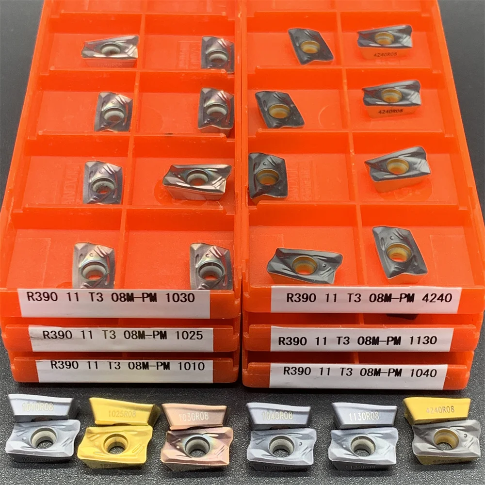 

R390-11T308M-PM 1010 / 1025 / 1030 / 1040 / 1130 / 4240+1pc R390 C15-16-150 200-2T/C19-20-150-2T R390 milling cutter holder