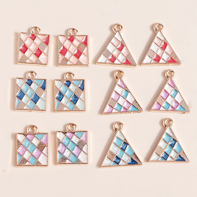 10pcs Mix Cute Enamel Shell Starfish Charms Pendants of Necklace Earrings Keychains Handemade DIY Jewelry Making Accessories