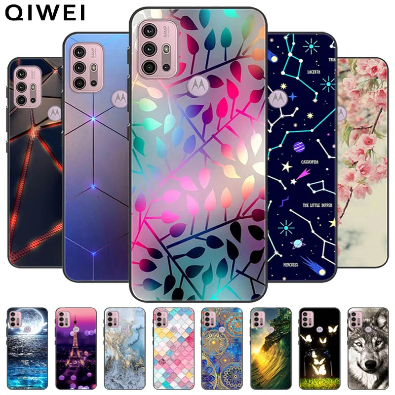 Para Moto G30 funda trasera de silicona suave a la moda para Motorola Moto G30 6,5 ''fundas de teléfono para Moto G10 G20 G 30 Fundas Coque