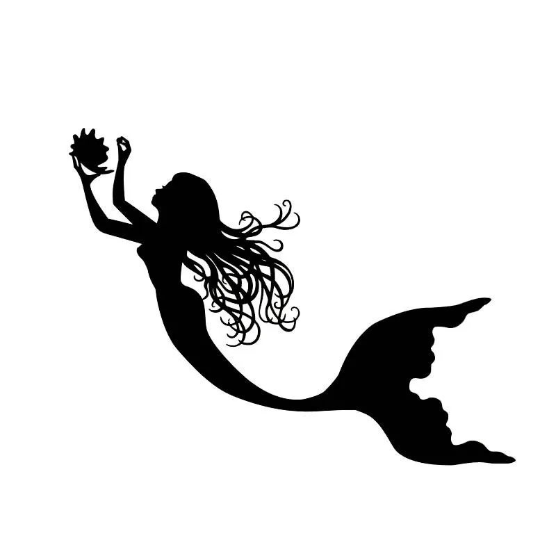 Y390# Find Pearl Joyful Mermaid Car Sticker Vinyl Decal  Popular Style Silhouttte Design