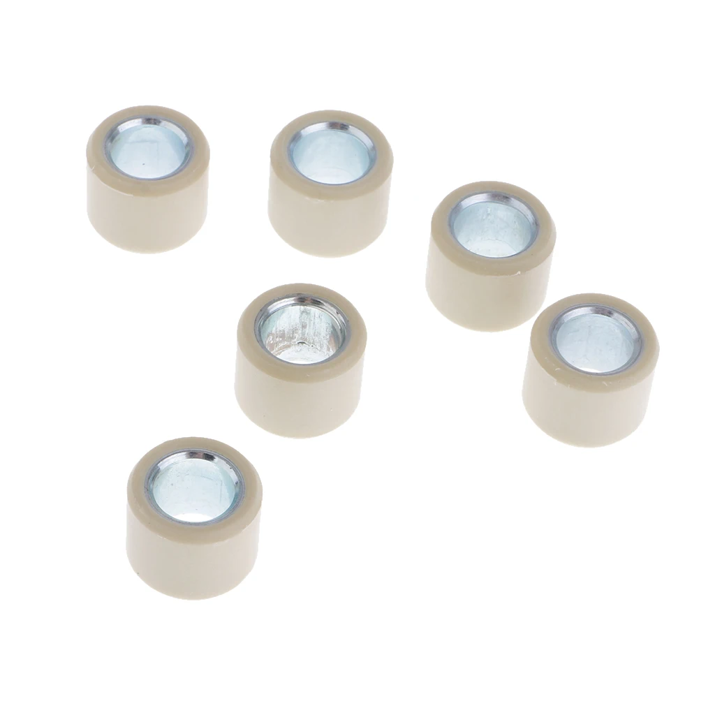 6 Pieces Variator Rollers Roller Weights 6.5g 16x13 For GY6 50CC 80CC Engine Scooter