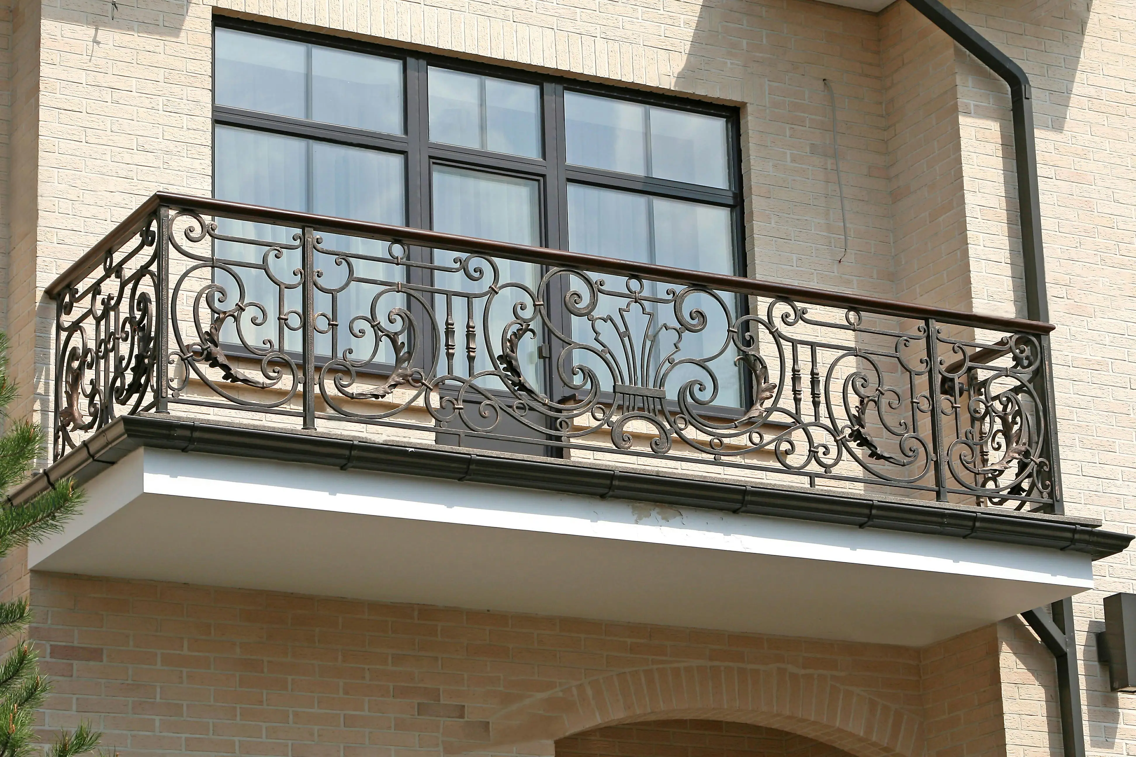 Wrought Iron Railing Manufacturers China Home Villa Balcony Balustrades Staircase 12 Gauge Design