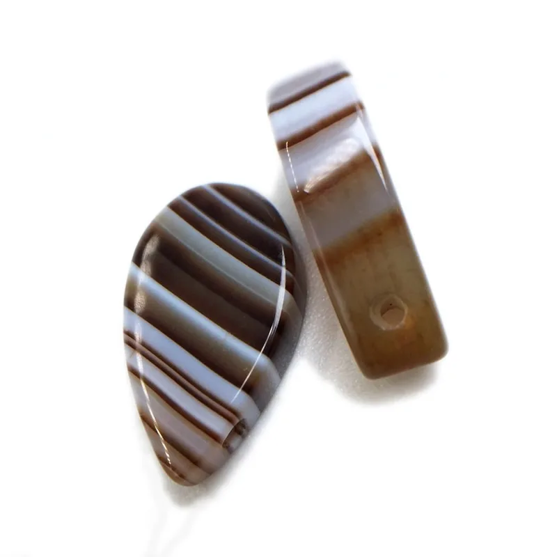 Drop Shape Coffee Color Natural Botswana Agate drop beads Suitable for making earrings, necklaces and bracelets Onyx