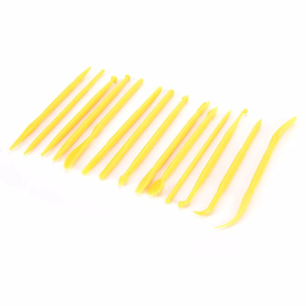 Plastic Clay Sculpting 14Pcs/Set Wax Carving Pottery Tools Carving Sculpture Shaper Polymer Modeling Clay Tools