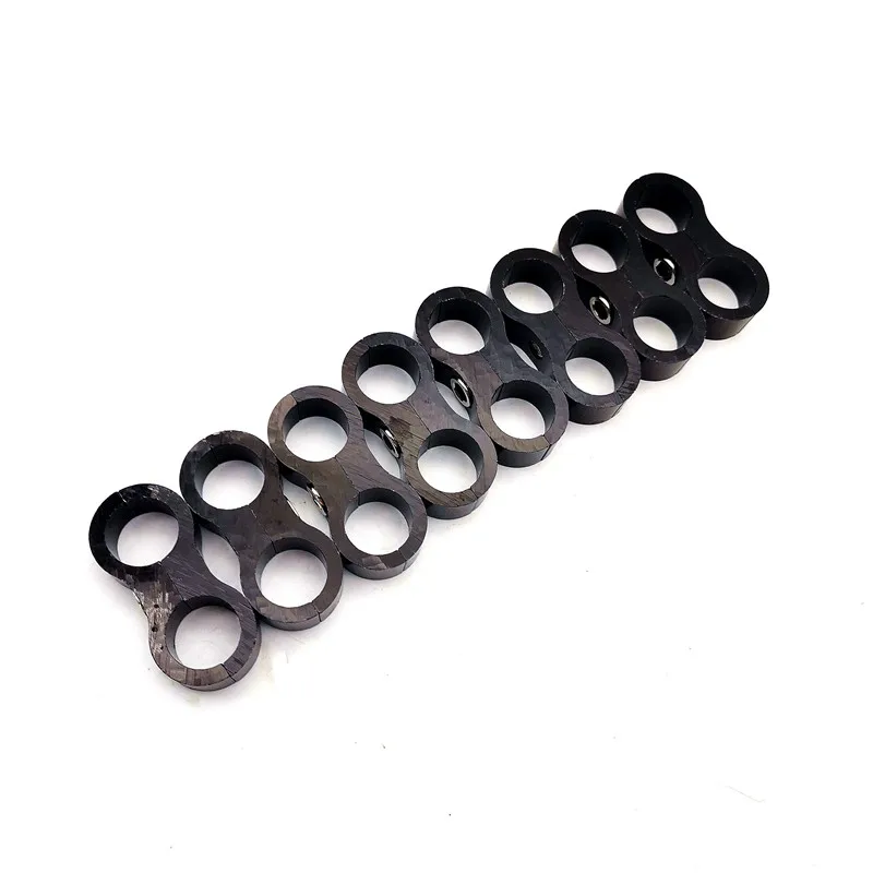 8 Buah AN8 16MM Braided Hose Separator Clamp Fitting Adapter Bracket Hitam