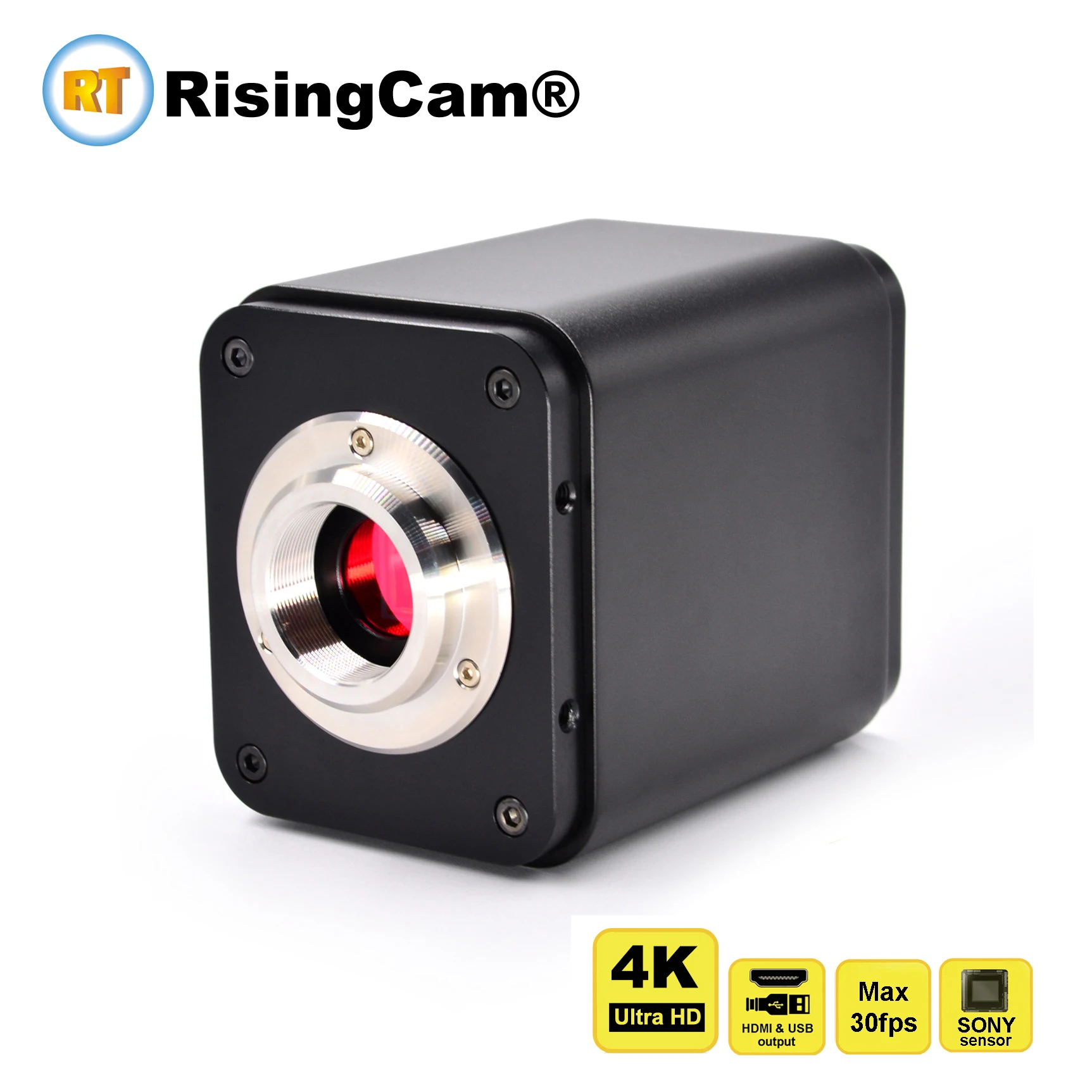 RisingCam 4K Ultra HD 30fps HDMI i wyjście USB cyfrowy mikroskop z aparatem 4K z SONY imx334 1/1.8 \